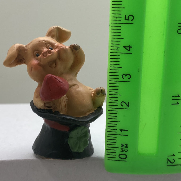 Innenmodell "Schwein mit Pilz" - 30 x 47 mm