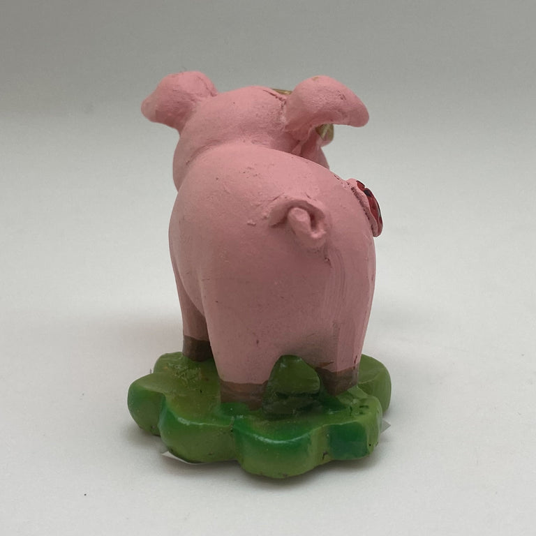 Innenmodell "Schwein mit Marienkäfer-Marke" - 40 x 45 mm