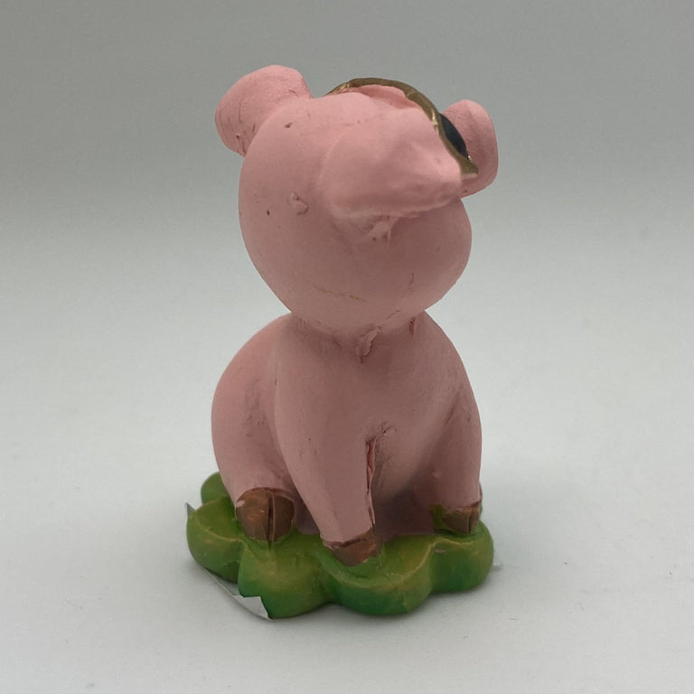 Innenmodell "Schwein mit Fliegenpilz-Marke" - 40 x 45 mm