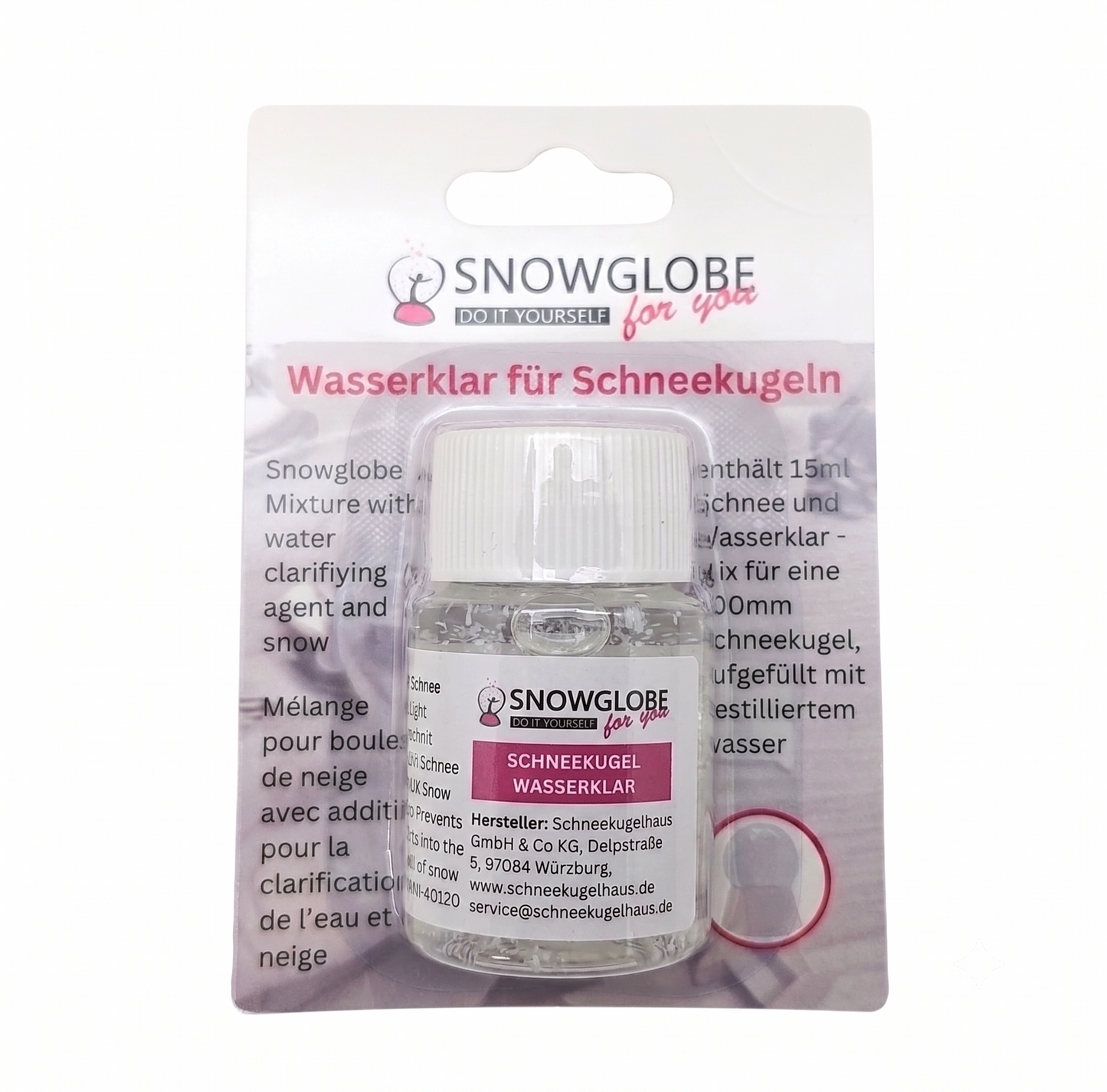 Wasserklar für Schneekugeln - 10ml