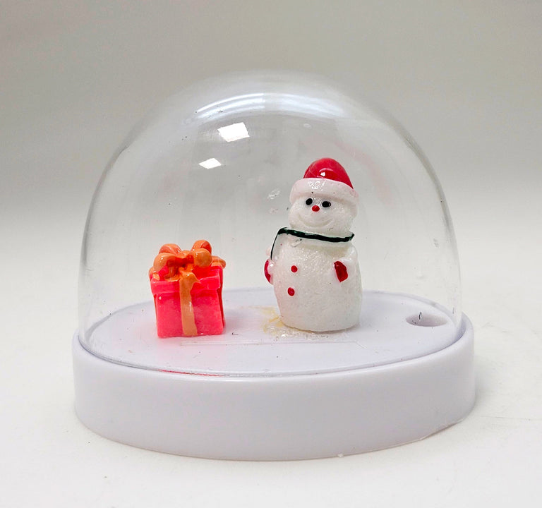 Figuren-Sets für Bastel-Kugeln Weihnachten klein - Zufalls-Mix - Schneekugelhaus